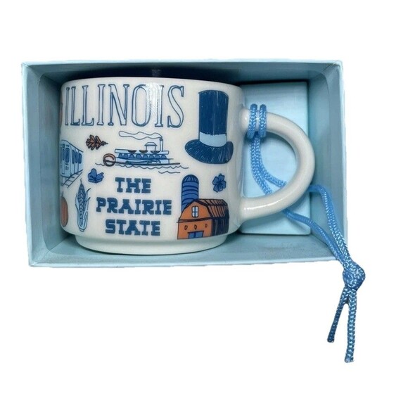 Starbucks Illinois Espresso Coffee Mug Mini Cup Been There Series Collection IL - Picture 2 of 5